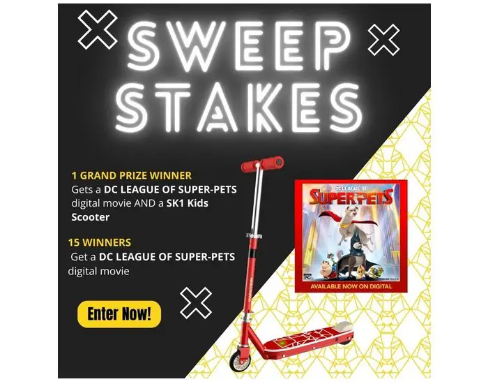 Swagtron and DC League of Super Pets Sweepstakes - Win an Electric Scooter and More
