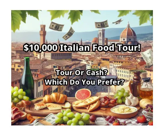 Sweet And Savory Sweepstakes - Win A $10,000 Italian Food Tour Vacation