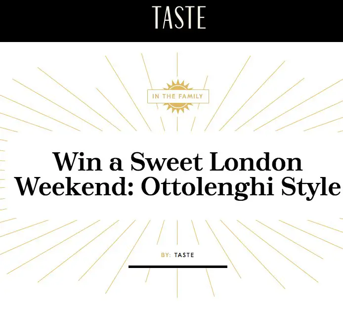 Sweet Cookbook Sweepstakes