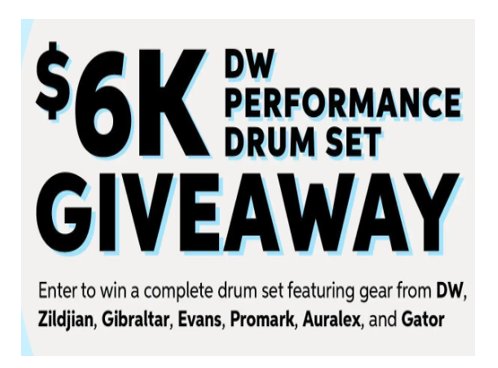 SweetWater Drum Set Sweepstakes - Enter To Win A $6,000 Drum Set