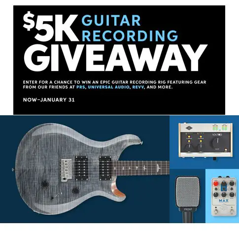 Sweetwater Sound $5K Guitar Recording Giveaway - Win An Electric Guitar With Accessories And More!