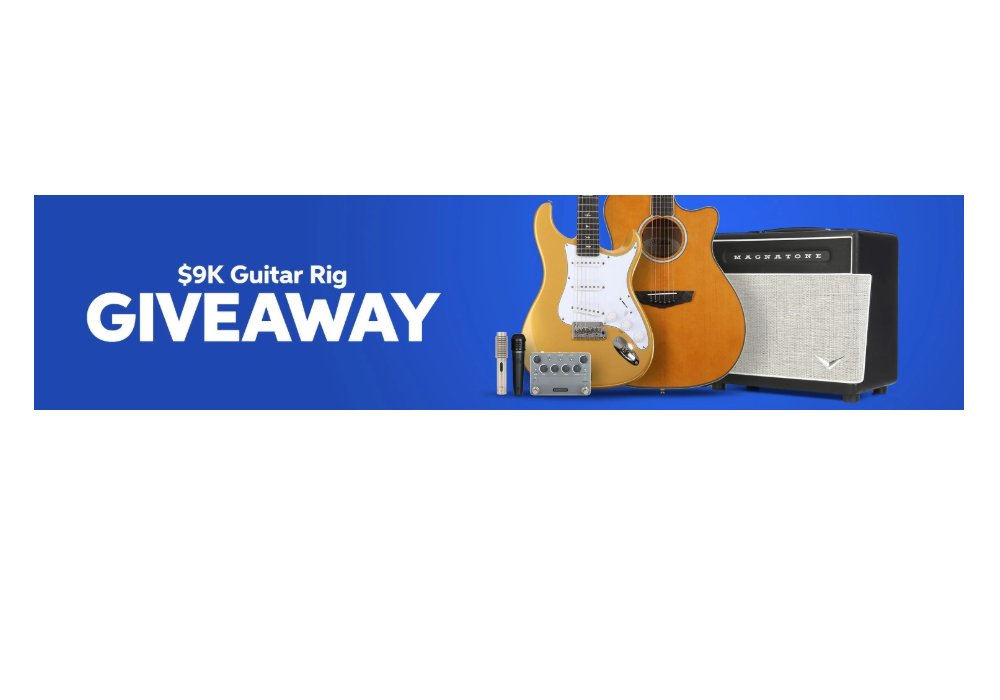 Sweetwater Sound $9,000 Guitar Rig Giveaway - Win Electric Guitars, Speakers, Gears & More