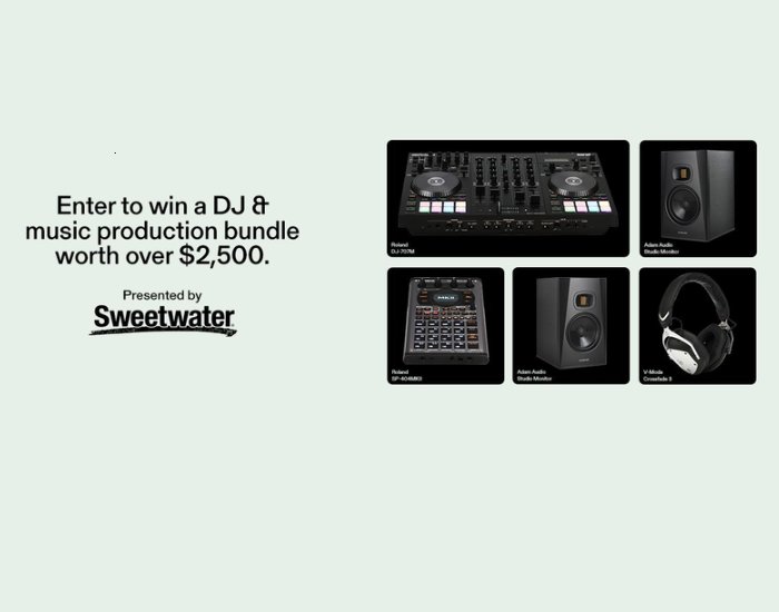 Sweetwater X BPM Music New Year New Gear Giveaway 2024 - Win A Drum Machine, Sampler & More