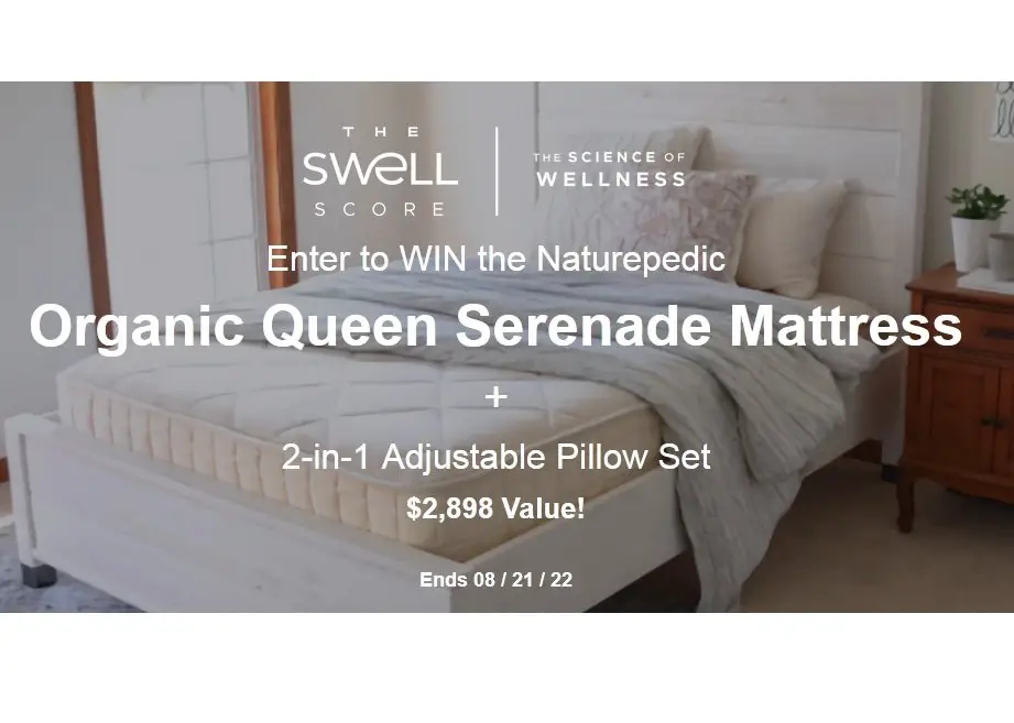 SwellScore Giveaway - Win a Queen Sized Mattress and Pillow