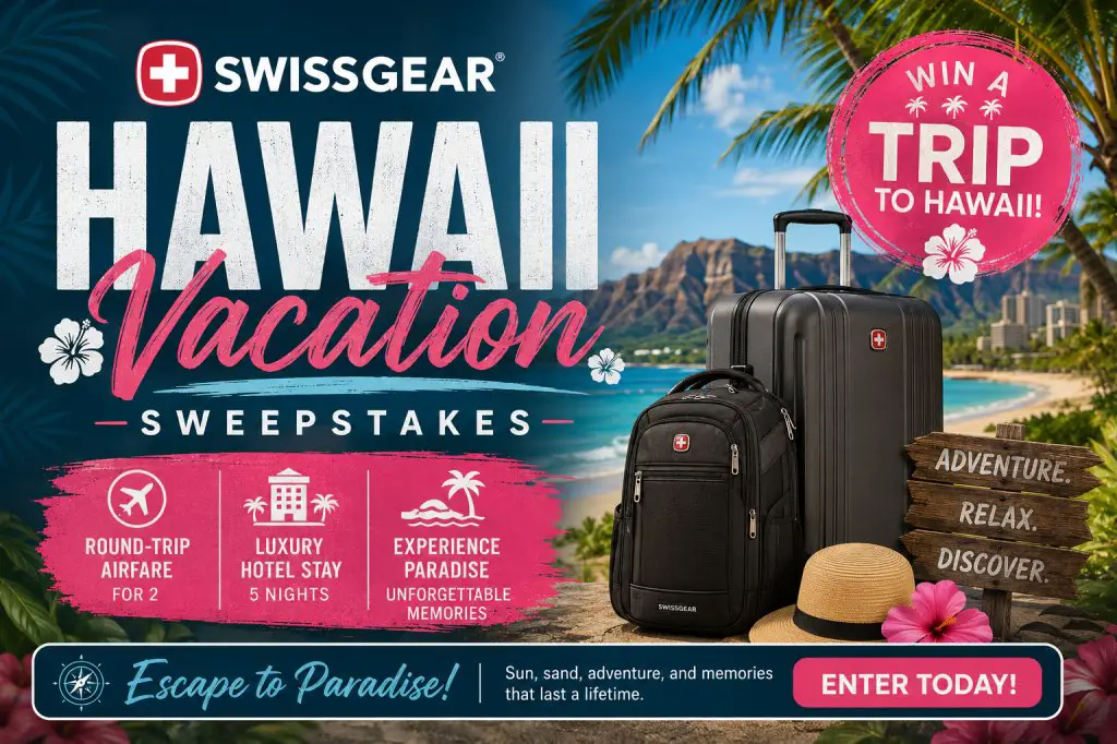 SWISSGEAR Hawaii Vacation Sweepstakes – Win A Trip To Hawaii