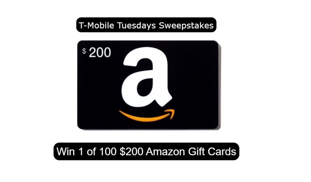 T-Mobile Tuesdays Sweepstakes - Win 1 Of 100 $200 Amazon Gift Cards In The T-Mobile Tuesdays Game