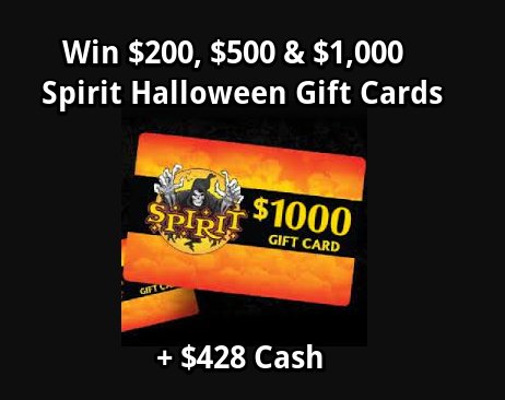 T-Mobile Tuesdays Sweepstakes - Win $200, $500 Or $1,000 Spirit Halloween Gift Card + $428 Cash