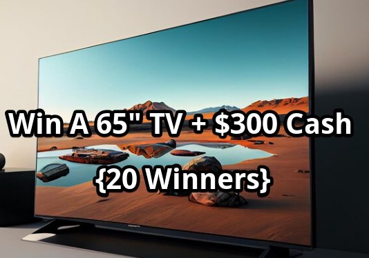 T-Mobile Tuesdays Sweepstakes - Win A 65-inch Flat Screen TV + $300 Cash {20 Winners}