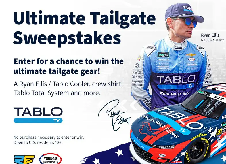 Tablo “Ultimate Tailgate” Sweepstakes - Win a Tablo DVR System, Fire TV Stick, & Tailgate‑themed Accessories.