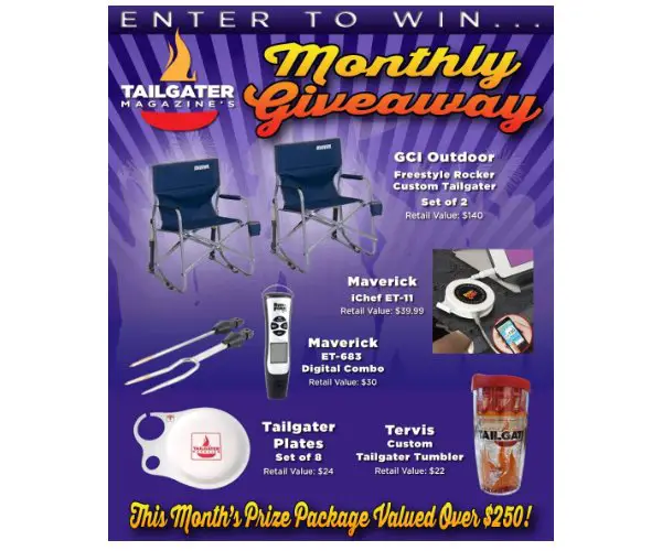 Tailgater Magazine Monthly Giveaway - Win Tailgating Gear & Merch