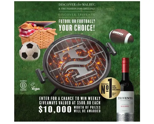Tailgating with Trivento Sweepstakes - Win $500 for Tailgate Party