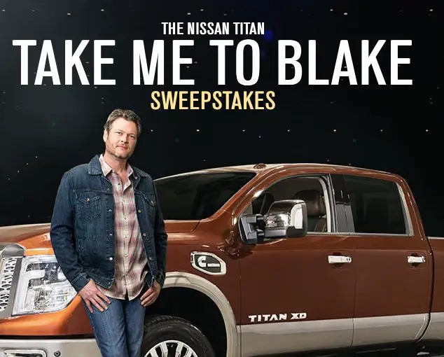 Take Me To Blake Sweepstakes