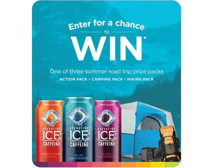 Sparkling Ice Summer Road Trip Sweepstakes - Win A Biking, Hiking Or Camping Prize Package