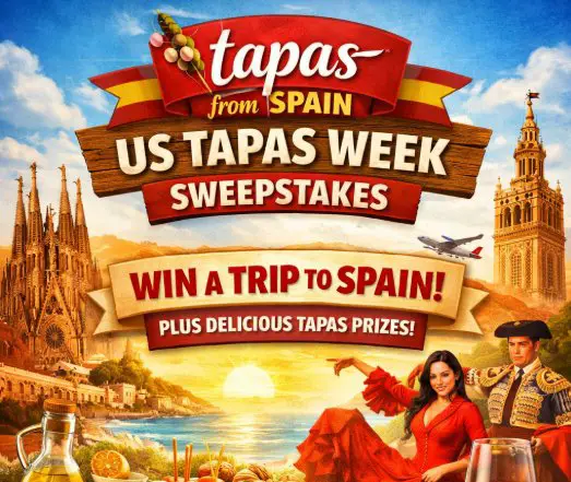 Tapas from Spain “US Tapas Week” Sweepstakes - Win a Trip for 2 to Spain