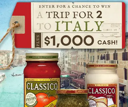 Taste The Regions of Italy Sweepstakes