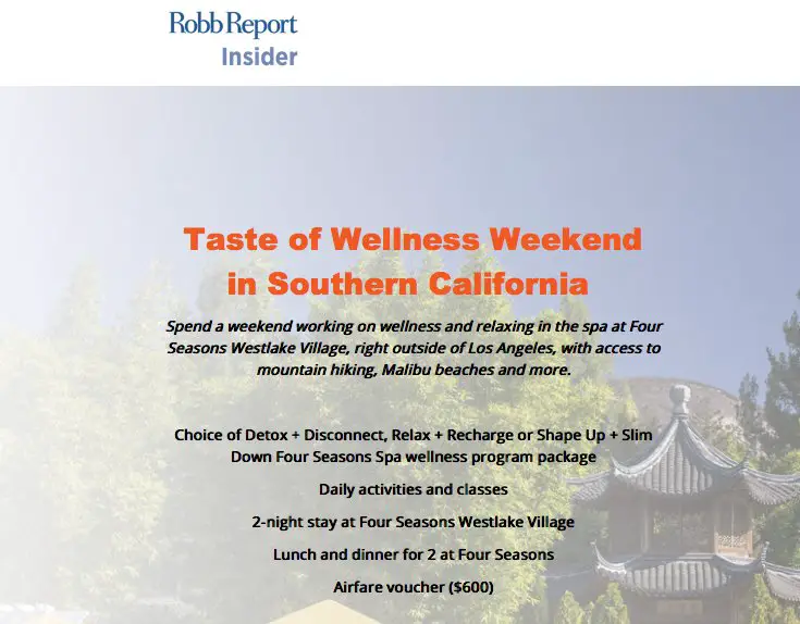 Taste of Wellness Weekend in Southern California!