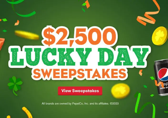 Tasty Rewards $2,500 Lucky Day Giveaway - Win $2,500 Cash