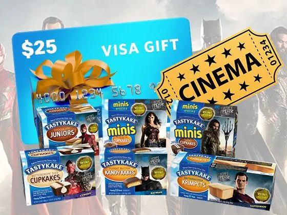 Tastykake Justice League Prize Package Sweepstakes