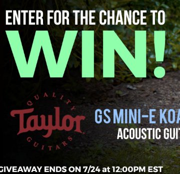 Taylor GS Mini-KOA Acoustic Guitar Giveaway