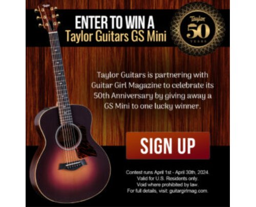 Taylor Guitars Giveaway - Win An Acoustic-Electric Guitar