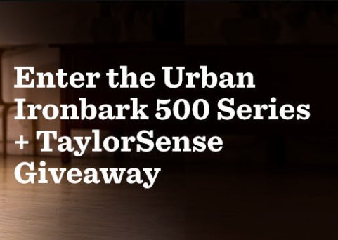 Taylor Guitars Urban Ironback 500 Series + TaylorSense Giveaway - Win An Acoustic-Electric Guitar