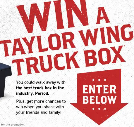 Taylor Wing Sweepstakes