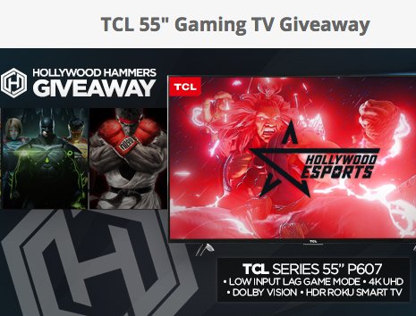 TCL 55 Gaming TV Giveaway