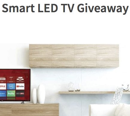TCL Roku Smart LED TV Giveaway