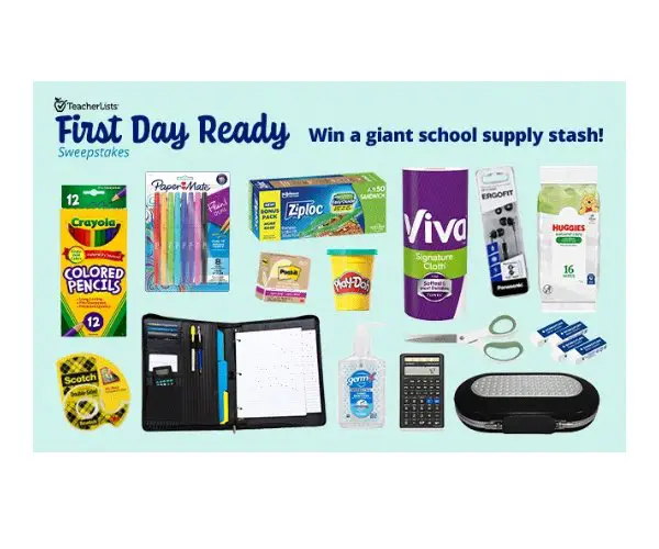 TeacherLists First Day Ready Classroom Sweepstakes 2025 - Win School Supplies Worth $750 (5 Winners)