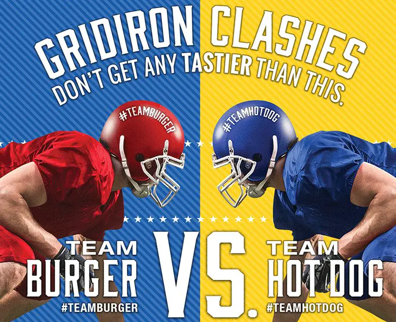 Team Hot Dog vs. Team Burger Sweepstakes