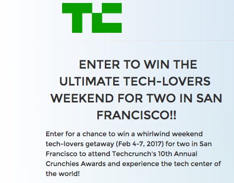 Tech-Lovers Weekend In San Francisco Sweepstakes