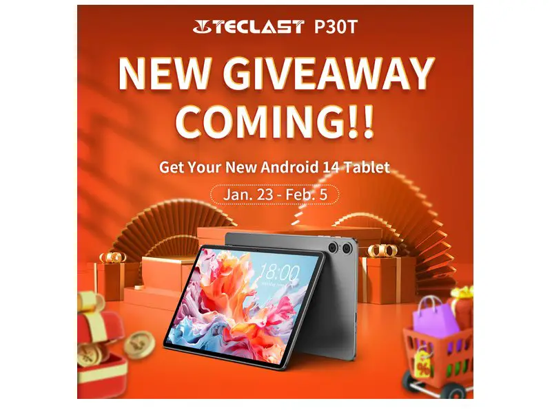 Teclast January Giveaway - Win A Teclast P30T Tablet