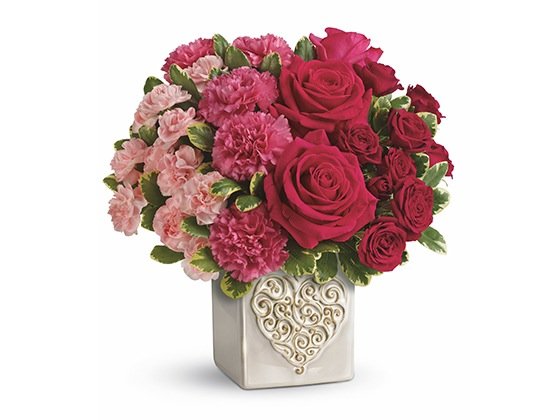 Teleflora Swirling Heart Bouquet Sweepstakes