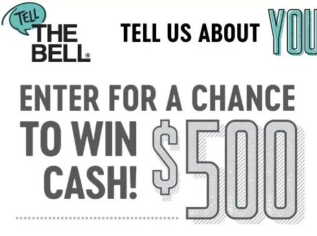 Tell Taco Bell Customer Survey – Win $500 e-Gift Card (24 Winners)