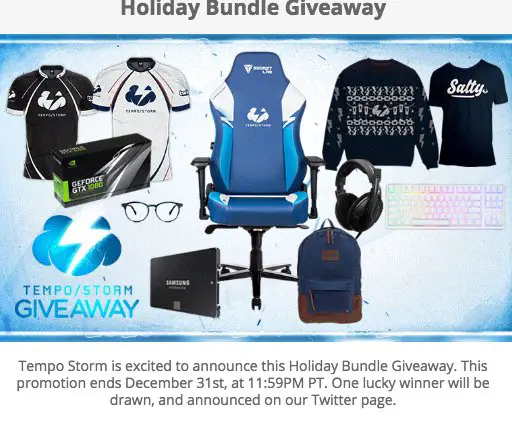 Tempo Holiday Bundle Sweepstakes