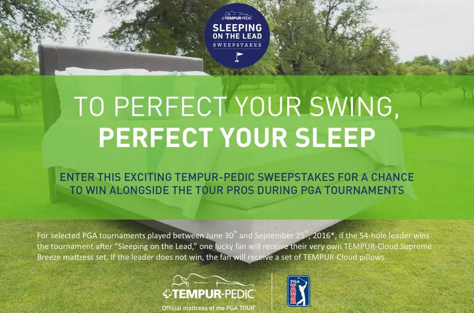Tempur-Pedic Sleeping on the Lead $4,099 Sweepstakes!
