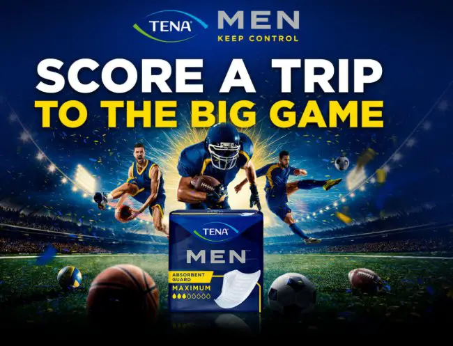 TENA Take Back Your Game Sweepstakes - Win a trip for 2 to the BIG GAME!