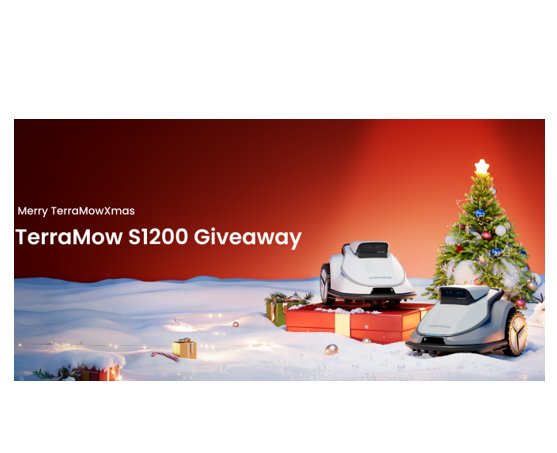 TerraMow S1200 Christmas Giveaway - Win an AI‑powered robot mower