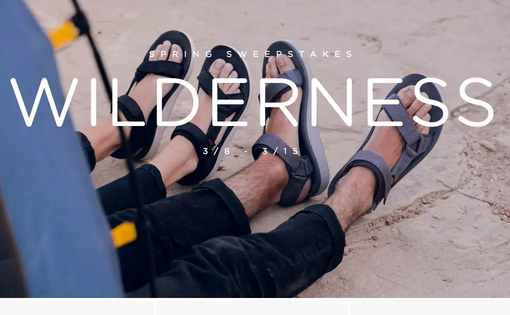 Teva Spring Wilderness Sweepstakes