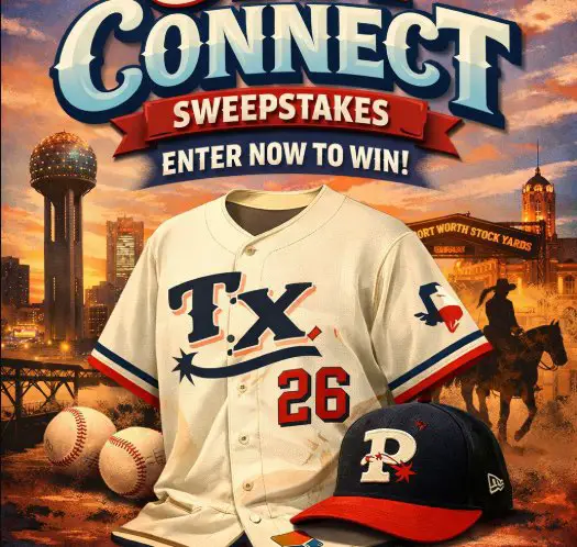 Texas Rangers “City Connect” Sweepstakes - $300 Prize Packs; 3 Winners