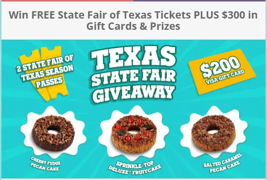 Texas State Fair Giveaway - Win Free State Fair Of Texas Tickets, $200 VISA Gift Cards + More