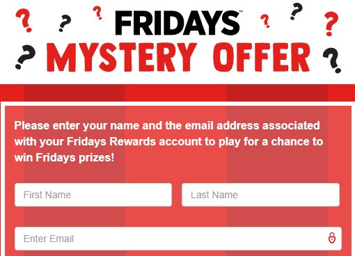 TGI Fridays Mystery Offer Sweepstakes - 1000 Foxx On The Roxx Ribs & Thousands Of Coupons Up For Grabs