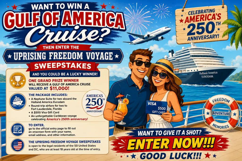 That Kevin Show Uprising Freedom Voyage Sweepstakes – Win A Gulf Of America Cruise For 2