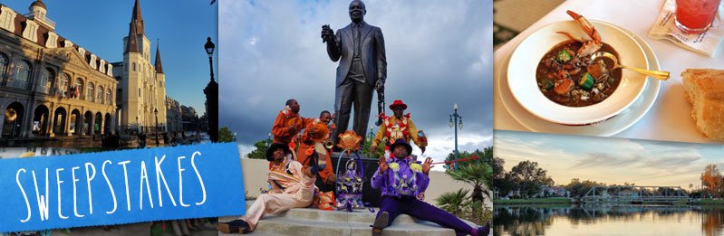 The $1500 New Orleans Satchmo SummerFest Sweepstakes 2016 is only for 1 winner!