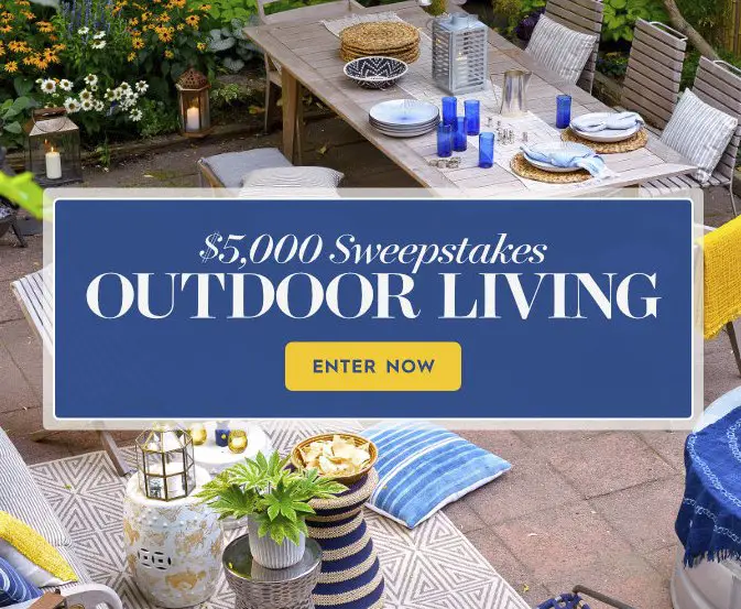The $5,000 Outdoor Living Sweepstakes