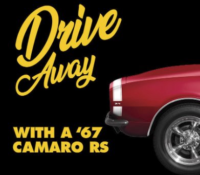 The $50,000 Camaro Drive Away