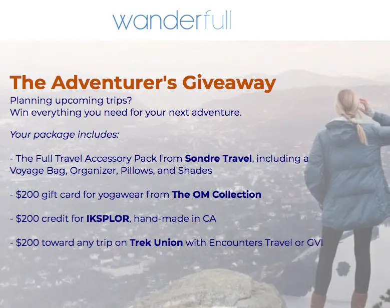 The Adventurers Giveaway Sweepstakes