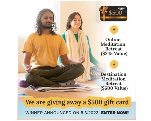 The Art of Living Giveaway - Win A $500 Amazon Gift Card + Meditation Bundle