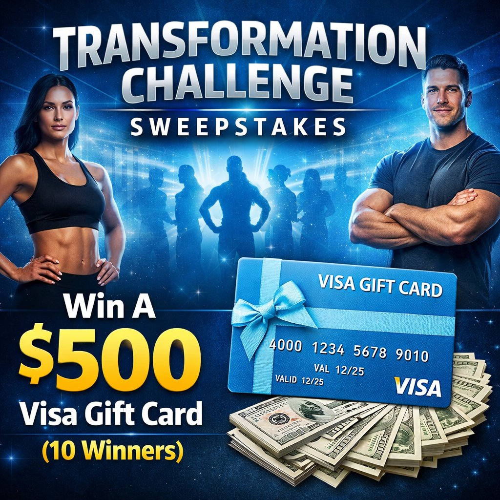 The Bar Method Transformation Challenge Sweepstakes - Win A $500 Visa Gift Card (10 Winners)