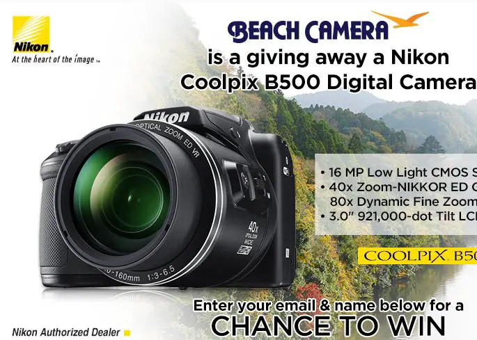 The Beach Camera Nikon Sweepstakes